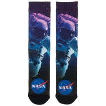 Nasa Spaceman Astronaut Outer Space Retro Sublimated All Over Print Crew Socks - £6.67 GBP