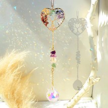 Anjiucc Crystal Suncatcher Hanging Gold Plated Garden Sun Catcher Hanging for... - £8.56 GBP