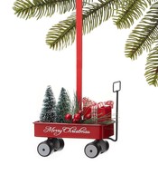 Holiday Lane Christmas Cheer Red Wagon Ornament C210306 - £11.67 GBP
