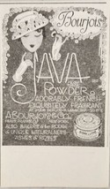 1920 Print Ad Bourjois Java French Face Powder Paris,France New York,NY - £7.32 GBP