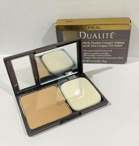 L’Oréal Dualite Sand Beige  Oil Free Perfectly Flawless Compact .34oz Rare - $20.95