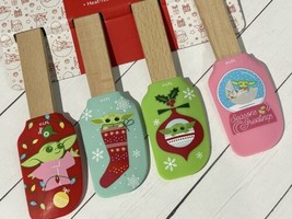 Disney Star Wars Mandalorian Baby Yoda Christmas Silicone Spatula 4 Pack... - $18.99