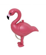 LED FLAMINGO KEYCHAIN w Light and Sound Bird Pink Animal Cute Toy Key Ri... - £6.35 GBP