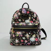 Loungefly Mini-Backpack Alice in Wonderland Disney Floral Print Purse - £46.13 GBP