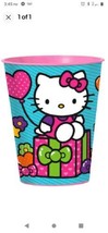 Hello Kitty Keepsake 16 Oz 1 Ct Plastic Birthday Party Reusable Cup *New* - £8.02 GBP