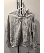 OLD NAVY GIRLS LOGO GRAPHIC FULL ZIP HOODIE LIGHT HEATHER GRAY LARGE - €8,02 EUR