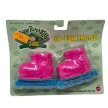 VINTAGE 1996 CABBAGE PATCH KIDS SHOES PINK + BLUE IN LINE SKATES NEW SEALED - $14.25