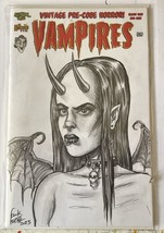 Vampires: Blood Shot #1C W/ Original Drawing Signed By Forte With COA Horror - £30.35 GBP