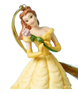 Lenox Disney Princess Belle w/Rose Ornament Beauty &amp; Beast 30th Annivers... - $45.13 CAD