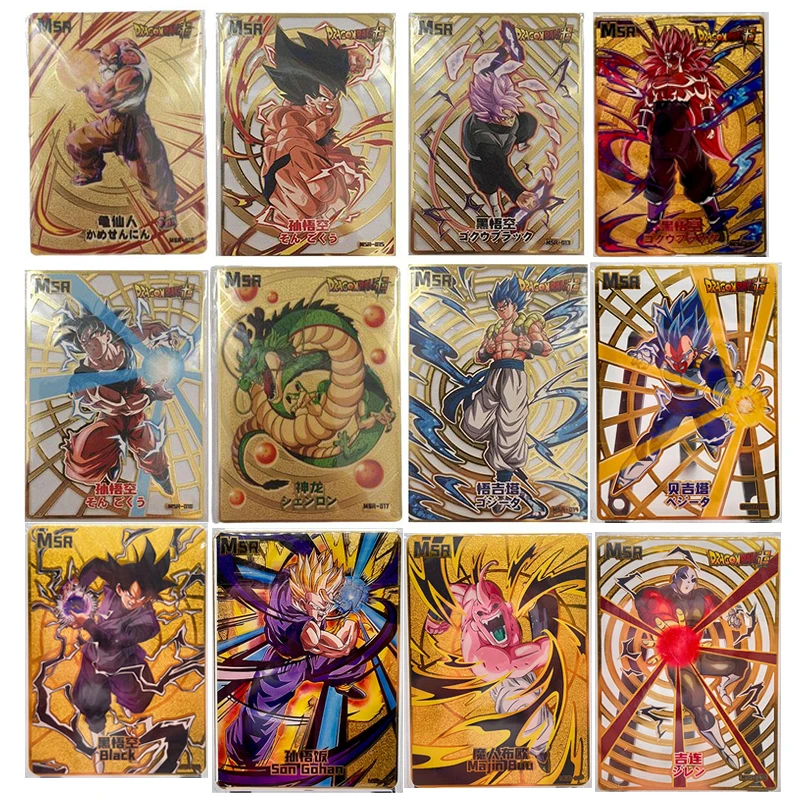 Anime Dragon Ball Gogeta Son Goku Msr Card Game Collection Rare Cards Children&#39;s - £14.07 GBP+