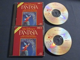 Walt Disney&#39;s Fantasia Motion Picture Soundtrack 1987 2CD Set Buena Vista Vg Oop - $3.95