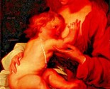 Bob Jones University Greenville SC Art Madonna and Child Van Dyck Postca... - $14.22