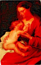 Bob Jones University Greenville SC Art Madonna and Child Van Dyck Postca... - £11.18 GBP