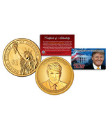 DONALD TRUMP Genuine 45th President PRESIDENTIAL DOLLAR $1 U.S. Coin GOL... - £9.08 GBP