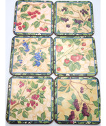 Pimpernel Coasters Attractive Assorted Fruit Berries Designs Cork Backed - €29,99 EUR