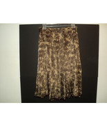 Lafayette 148 New York Skirt Size 6 100% Silk Brown Abstract Sequin Hem ... - £22.98 GBP