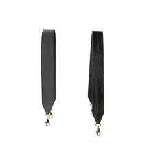 Black embossing leather crocodile kelly shoulder strap,40mm kelly strap for shou - $70.00+