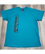 Harley Davidson T-Shirt Mens L Blue Myrtle Beach Crew Biker Motorcycle T... - $24.60 CAD