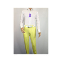 Men Premium 100% Linen Cocktail Suit by INSERCH Breathable and cool SU880 Yellow image 8