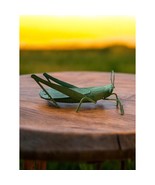 Green Metal Wrought Iron Decorative Grasshopper Insect Figurine Yard Scu... - £18.82 GBP