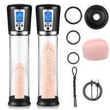 Electric Penis Vacuum Pump With 4 Suction Intensities, Automatic High-Vacuum Rec - £40.64 GBP