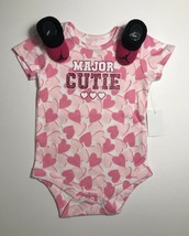 Nike Jordan Infant Booties 0-6M &amp; NWT MAJOR CUTIE Bodysuit Sz 3-6M Pink - £11.01 GBP