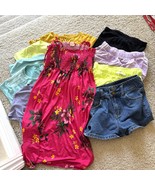 Lot Of Girls Clothes Size 10/12 Spring Summer Clothes 9 Pieces - $26.73
