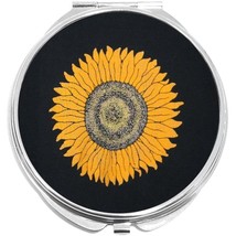 Sunflower on Black Compact with Mirrors - Perfect for your Pocket or Purse - £9.39 GBP