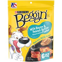 Purina Beggin&#39; Strips With Real Meat Dog Treats, With Bacon and Peanut B... - £8.03 GBP