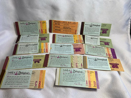 Vtg Lot Of 14 Globe Disneyland Magic Key Paper Coupon Books 1960 And 197... - £125.79 GBP