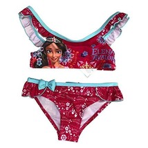 Disney Elena of Avalor 2 Pieces Bathing Suit for Girls (Red, 3 Years) - £10.41 GBP