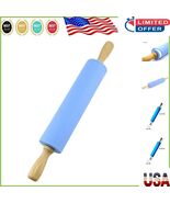 High Quality Food-Grade Silicone Rolling Pin - Non-Stick with Comfortabl... - $19.92 CAD