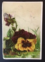 Lion Coffee Victorian Trade Card Woolson Spice Company Toledo Ohio Flowers - £4.78 GBP
