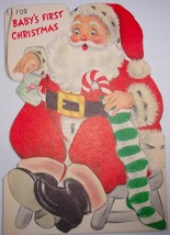 Vintage Hallmark For Baby’s First Christmas Santa Child’s Christmas Card... - $4.99