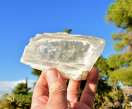 SELENITE CRYSTAL Mineral Specimen from Mexico * 2-3&quot; Natural Transparent Stones - £3.85 GBP