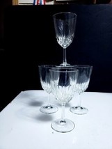 Vtg Cristal D&#39; Arques France 6.75&quot; DIAMANT Highball Glasses Tumblers - L... - $12.86
