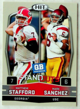 2009 SAGE Hit Matthew Stafford/Mark Sanchez Team Mates Football Card #52 - £2.62 GBP