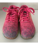 Nobull Trainer Neon Glitch Shoes Sneakers Low Top Womens Size 5 Mens 3.5 Pink - $58.29