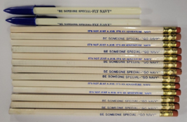 15 Vtg 1970s 1980s US Navy Recruiting Pencils &amp; Pens Be Someone Special Go Navy - £7.78 GBP