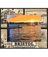 Bristol Rhode Island Laser Engraved Wood Picture Frame Landscape (8 x 10) - $964.29 MXN