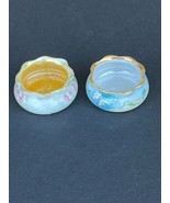 Lot of 2 decorative royal Ceramics porcelain salt cellars - $221.77 MXN