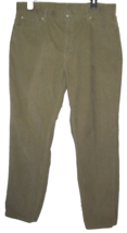 LEVIS 505 Suede Jeans Pants Womens 16 (35 x 31) Olive Khaki Lower Rise Straight - £27.49 GBP