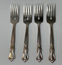 (4) Wm Rogers Sectional Oneida Ltd Silver Plated Salad forks (lot of 4) - £11.99 GBP