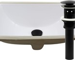 Np-U193902Mb Rectangular Undermount White Porcelain Sink From Novatto (N... - $178.95