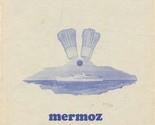 M V Mermoz Dinner Menu Paquet French Cruises  - $17.82