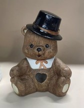 House Of Lloyd Teddy Bear Pilgrim Potpourri Pot Holder Vintage 1989 READ - $19.59