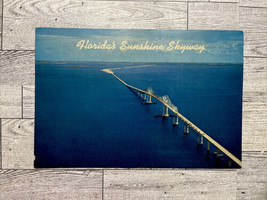 Postcard Floridas Sunshine Skyway Bridge Tampa Bay Florida FL - £3.21 GBP