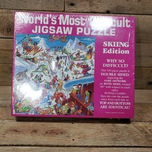 World's Most Difficult Jigsaw Puzzle Skiing Edition Factory Sealed 1991  - $14.80