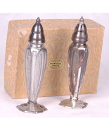 Vtg Astor Shaker Set by Poole - Antique Silver-Plate Salt &amp; Pepper 567 E... - $349.87 MXN