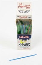 Vintage Collins Cocktail Spears Hors D&#39;oeuvres Picks Forks Colorful Plastic 160 - $4.74